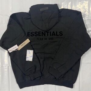 Essentials Fear of God Men's Black Hoodie Sweater